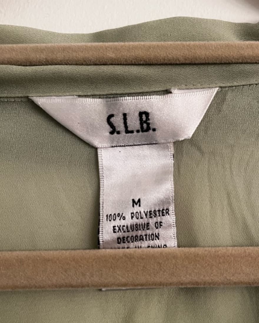 vintage green button up - Image 3