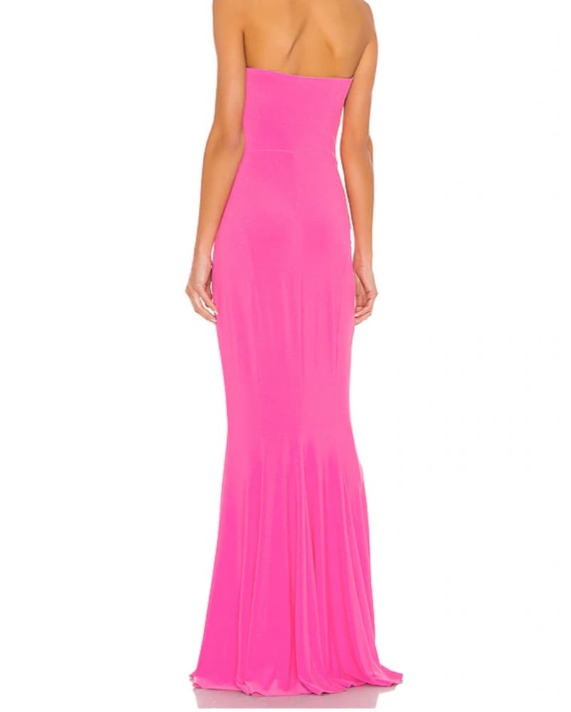 Norma Kamali Strapless Gown - Image 3