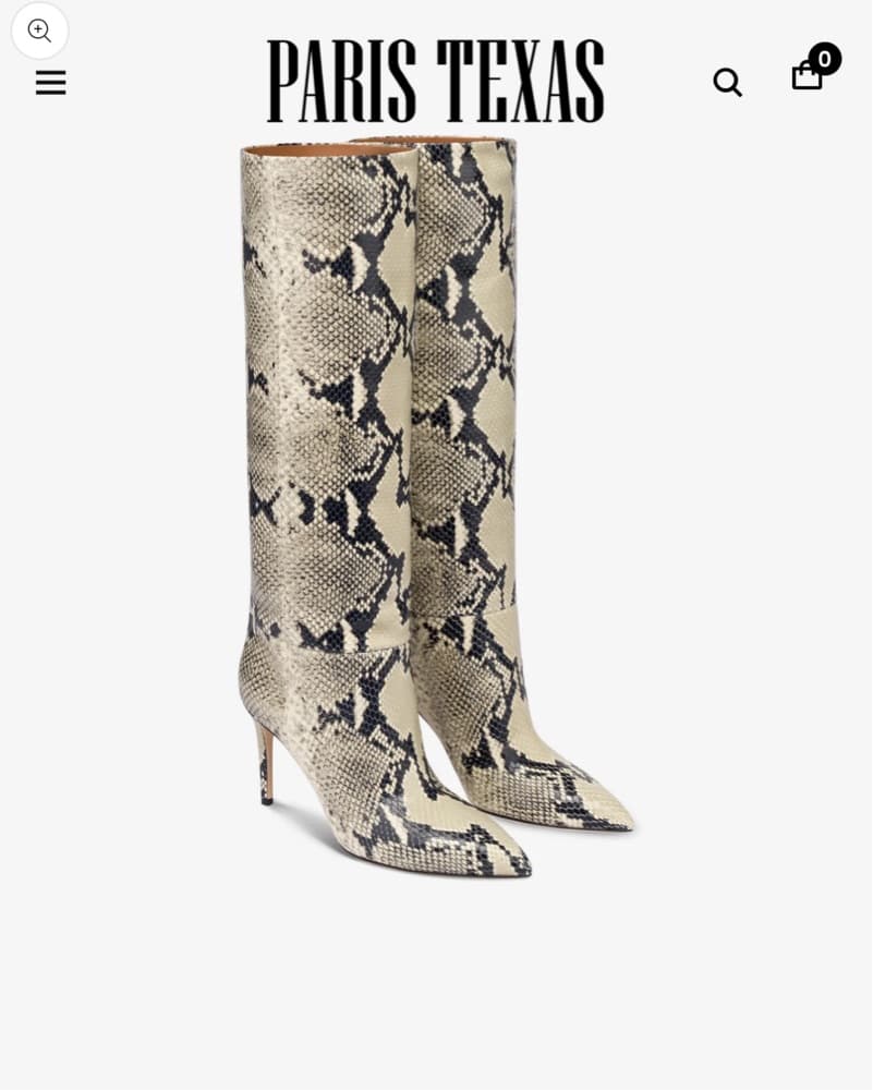 Paris Texas - Stiletto Snakeskin Boot  - Image 4