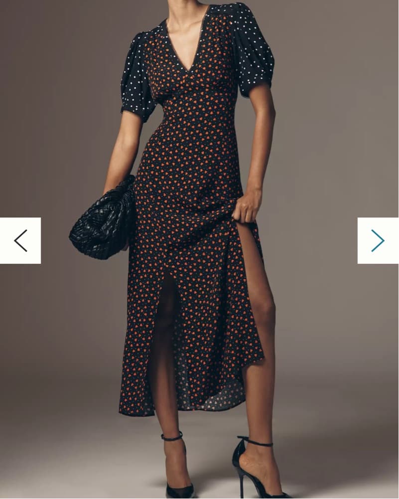 Maeve V-Neck A-Line Maxi Dress - Image 1