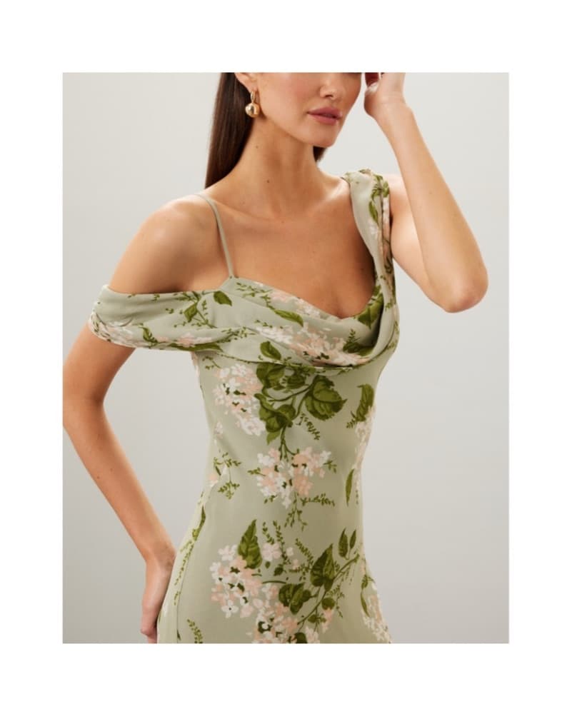 Reformation Reya Dress - Tea Garden - Image 2