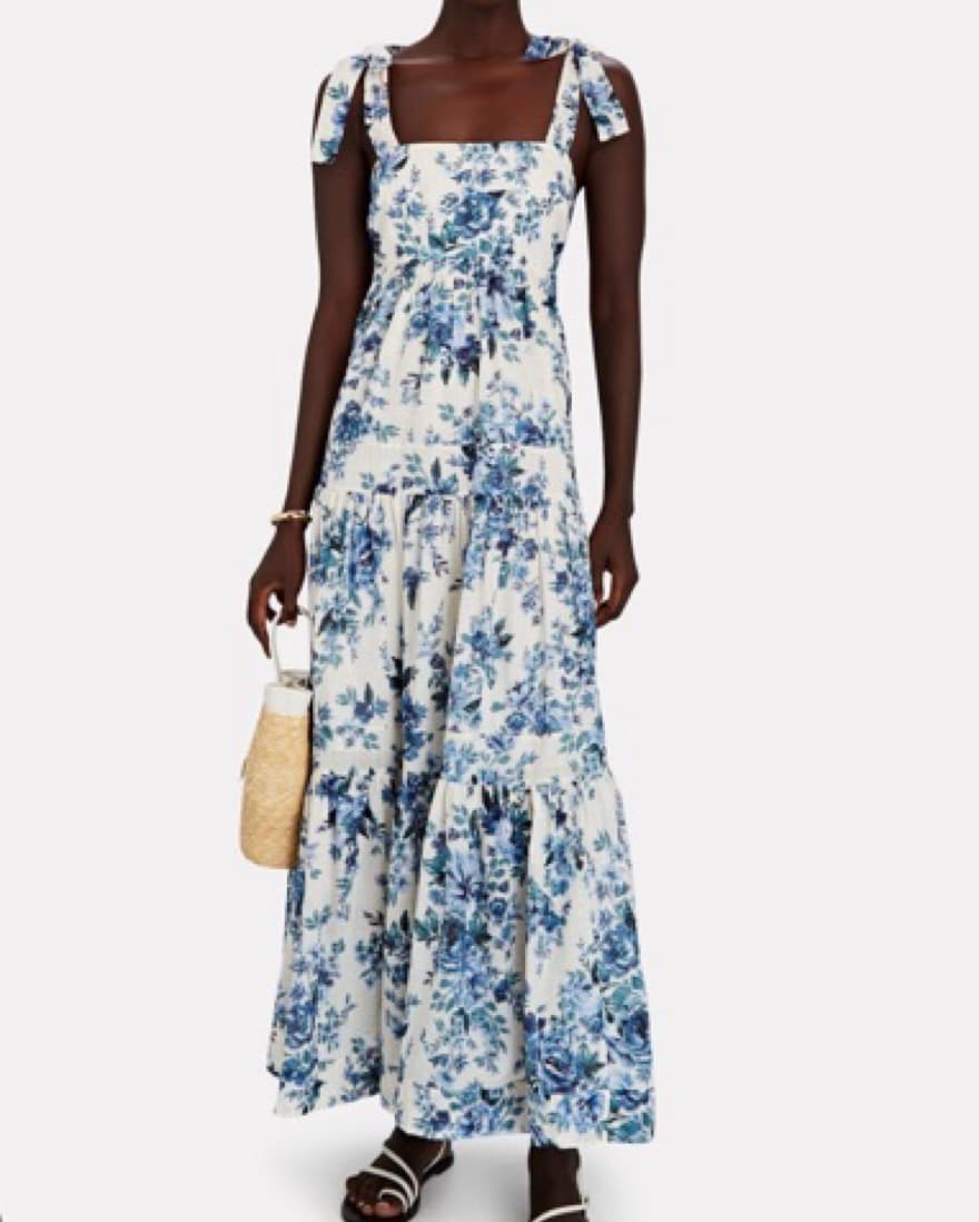 Zimmermann Aliane Blue Floral Maxi Dress - Image 2