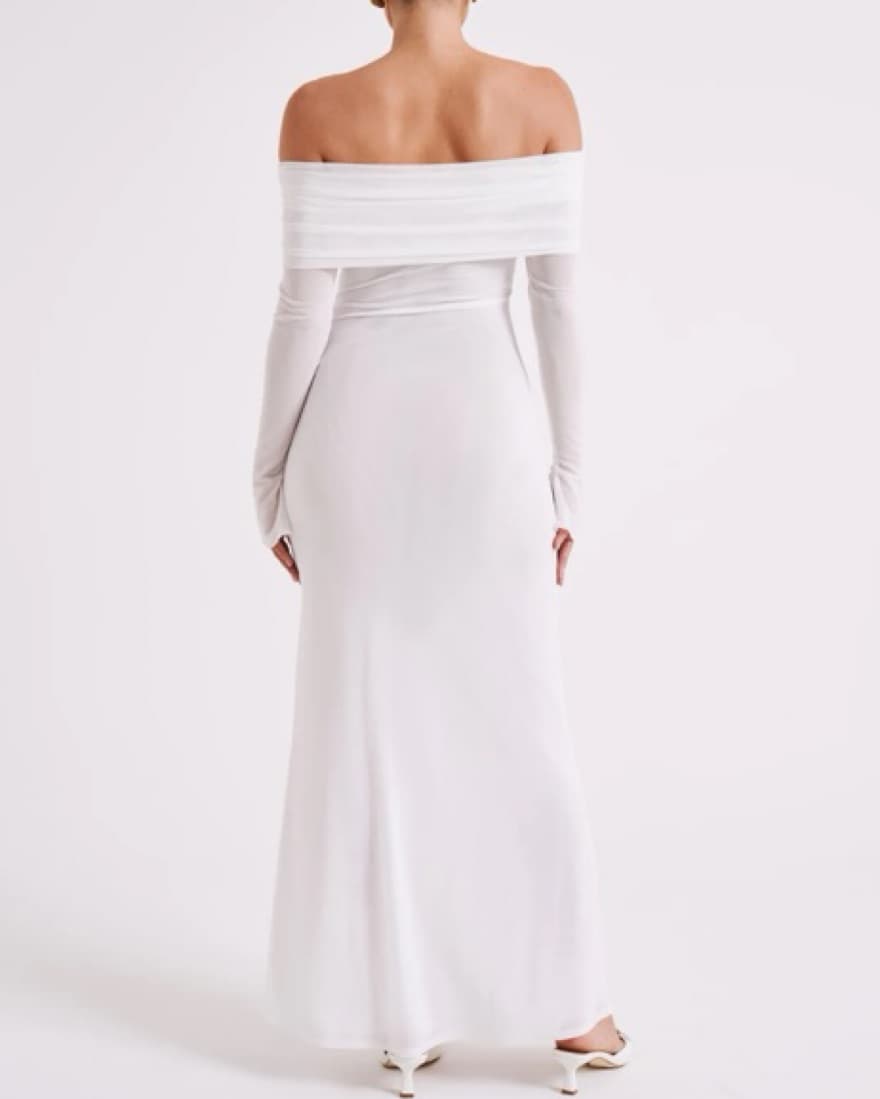 Meshki Off-Shoulder White Dress - Image 4