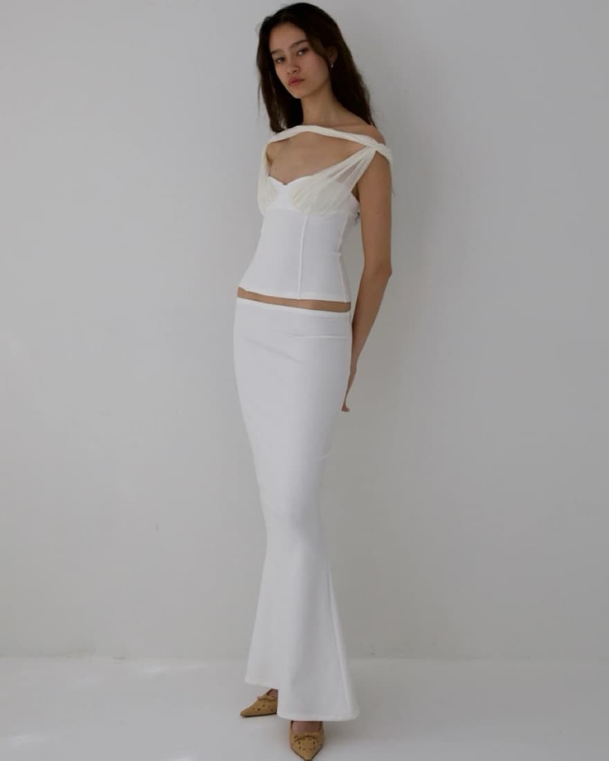 BUCI NYC Divinity Skirt Ivory XS - Image 1