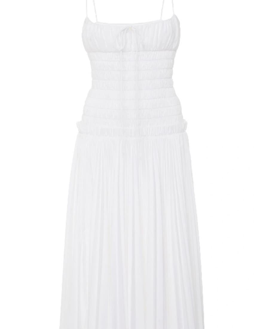 $1200 Khaite Delphine Dress Pleated - Image 3
