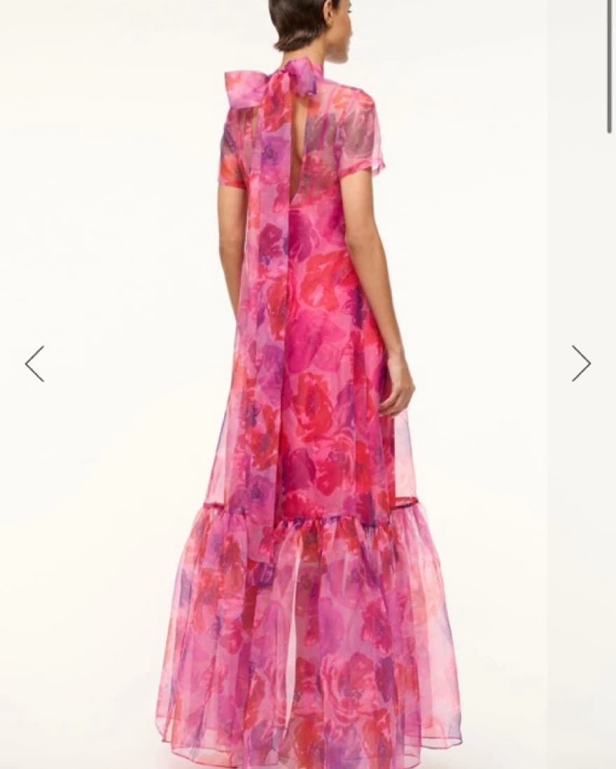 Staud Calluna Dress Magenta Painted  - Image 2
