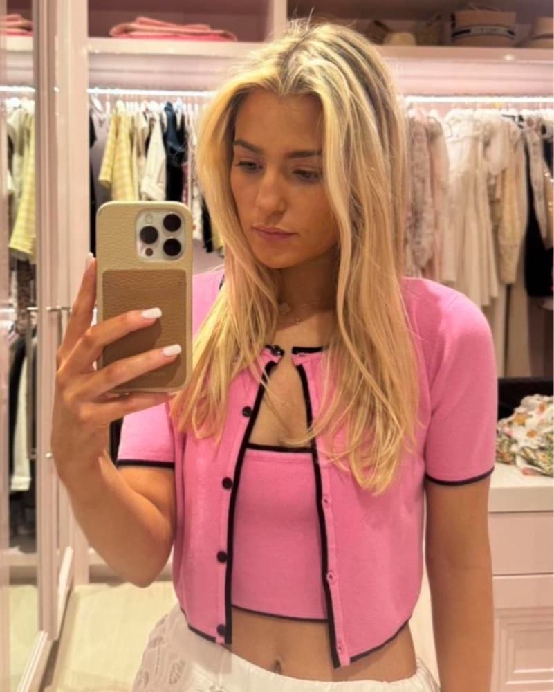 Majorelle Amy Cardi Set In Pink - Image 3