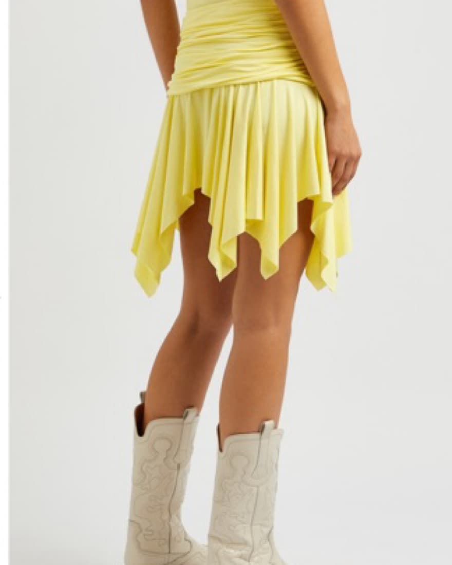 Gimaguas yellow disco Top And Skirt Set - Image 3