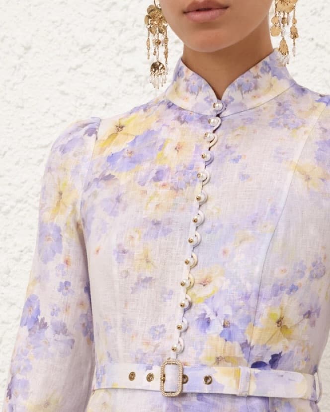 Zimmermann Mini Dress - Crush Buttoned  - Image 4