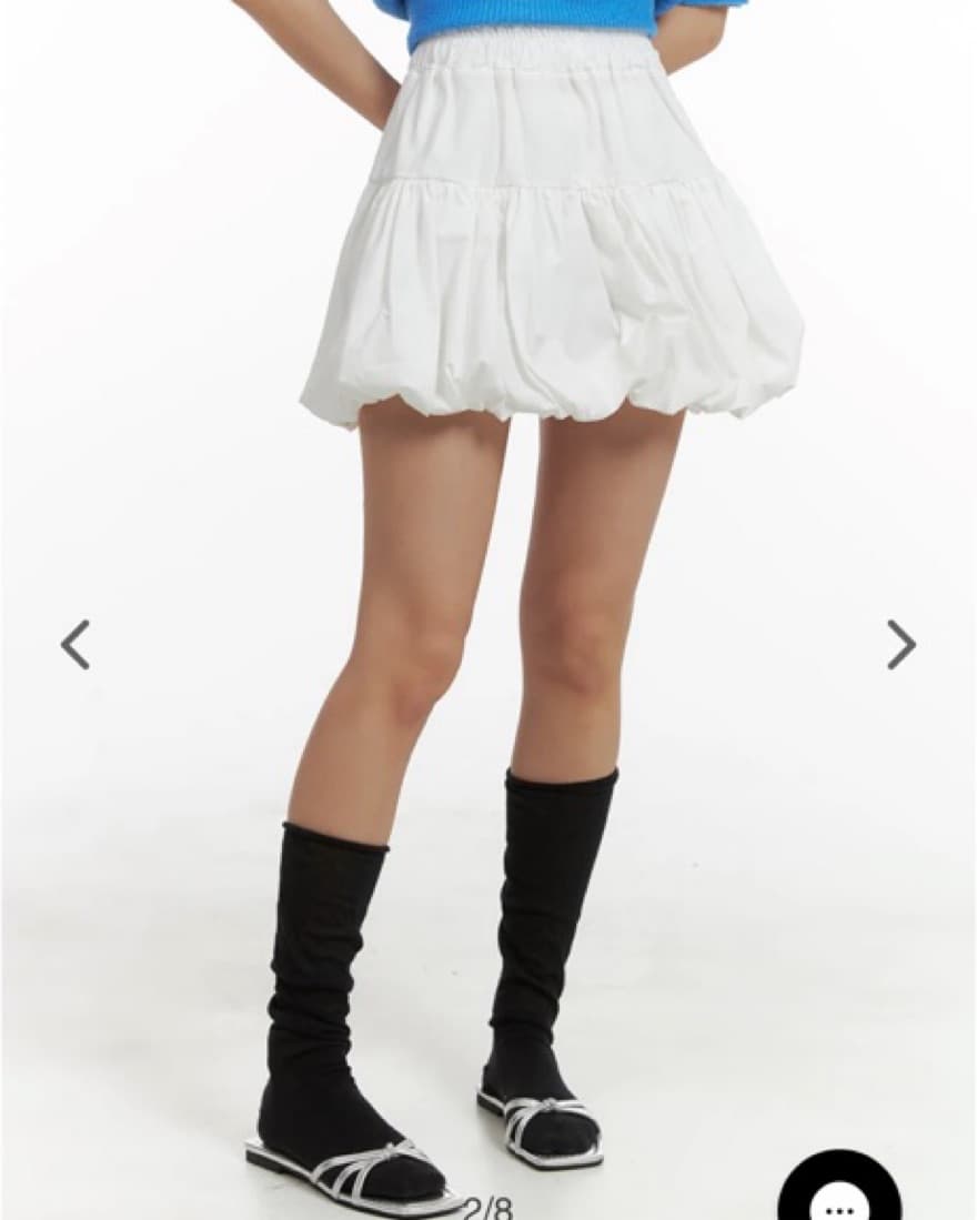 Oak And Fort White Balloon Skirt  - Image 4
