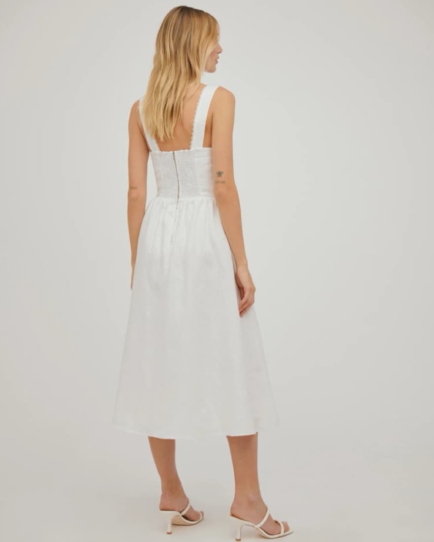 Reformation Tagliatelle Linen Dress - Image 2
