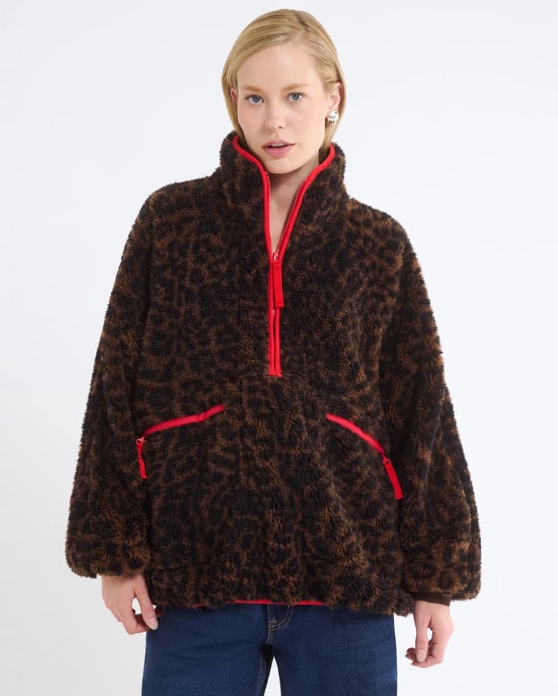 Sun Valley Sherpa Cheetah Print - Image 1
