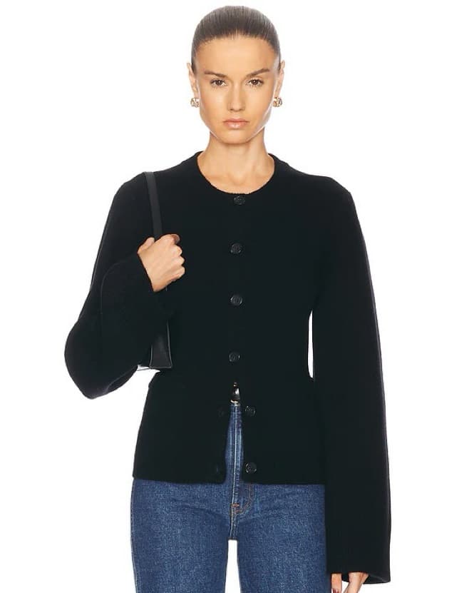 $525 Jenni Kayne Black Cooper Cardigan - Image 4