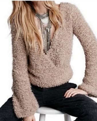 Free People Ballerina Teddy Sweater - Image 2