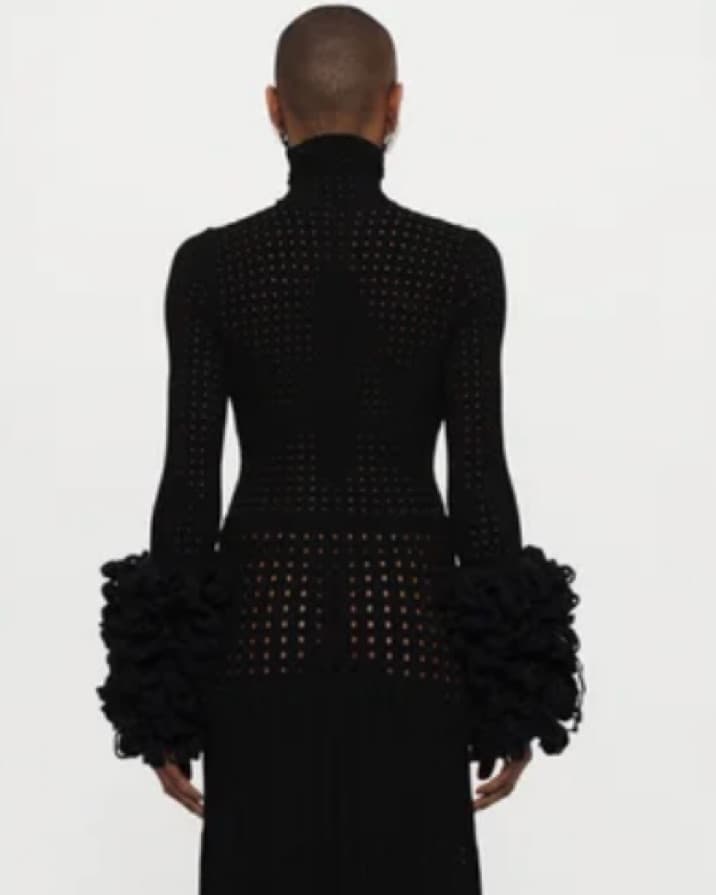 Awake Mode Pom Pom Turtleneck Maxi Dress - Image 5