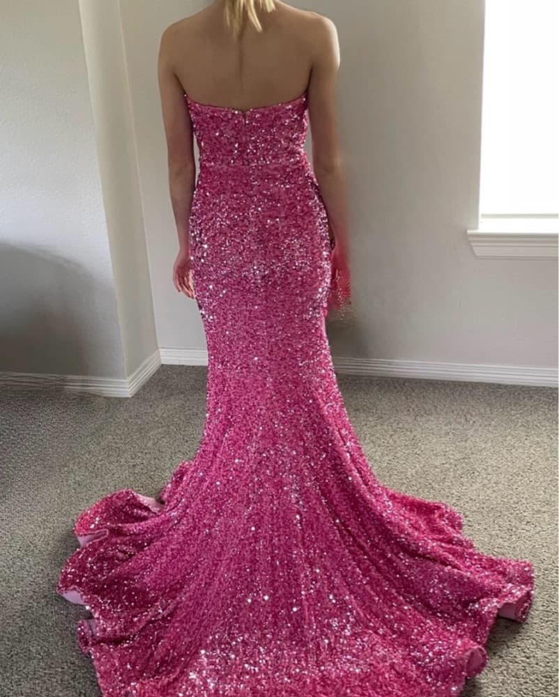 Portia and Scarlett Pink Sequin Dress - Image 2
