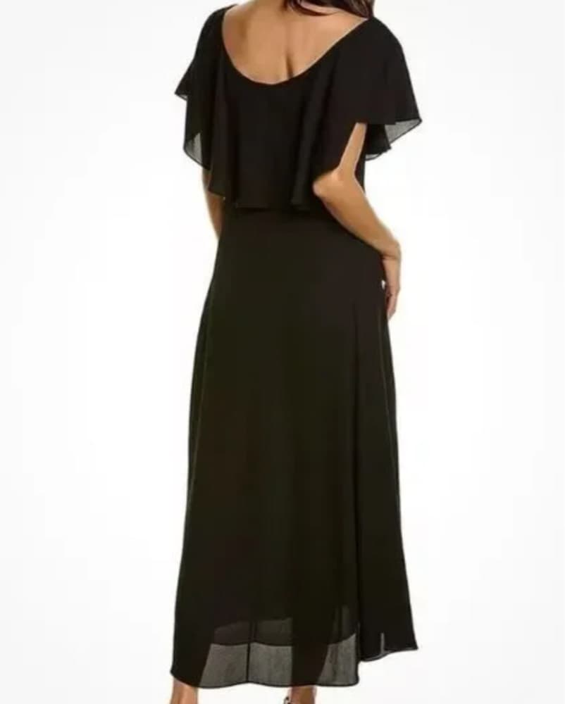 Theory Scoop Ruffle Midi Dress - Image 3
