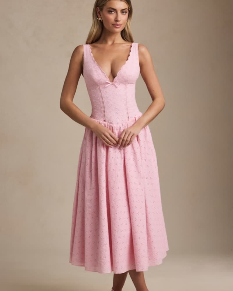 Pink Oh Polly Saidey Dress - Image 1