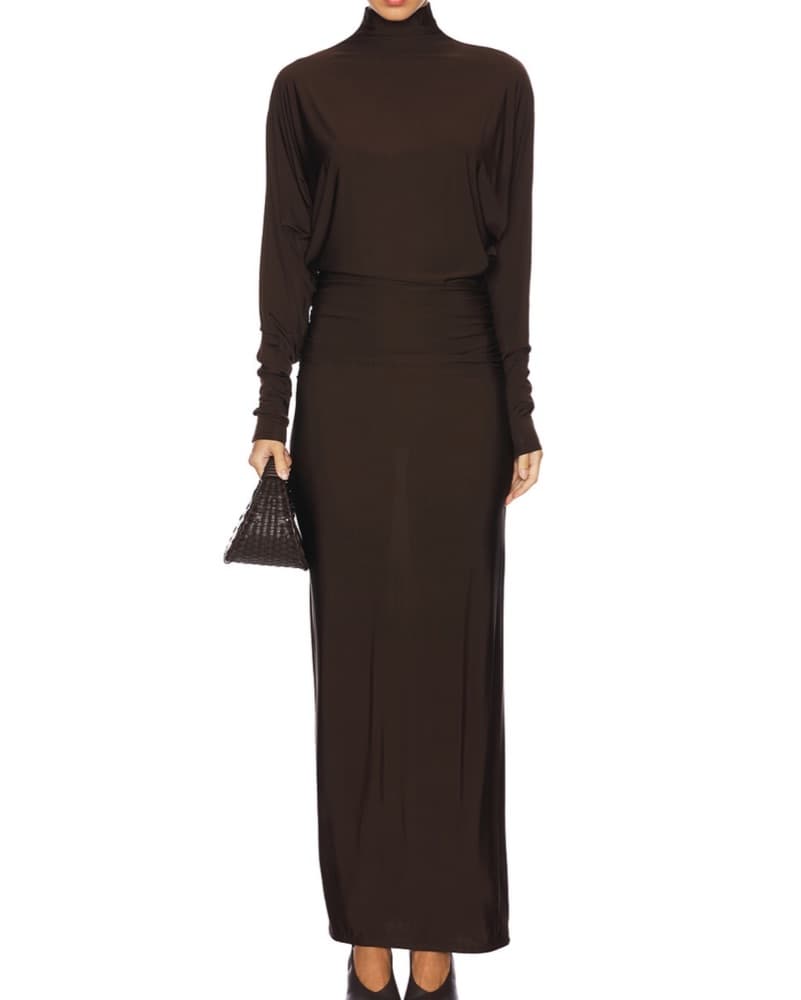 Eaves Shir Dress Brown  - Image 1