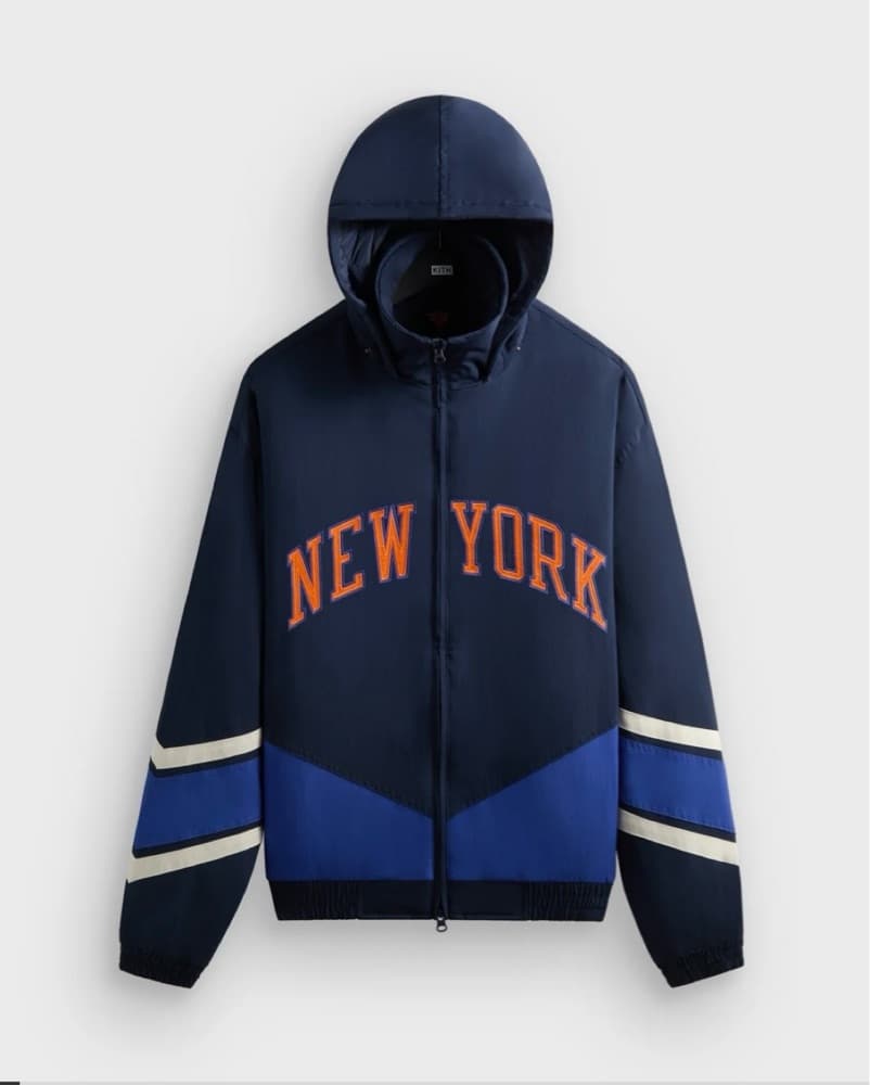 Knicks X Kith Bomber With Hoodie  - Image 1
