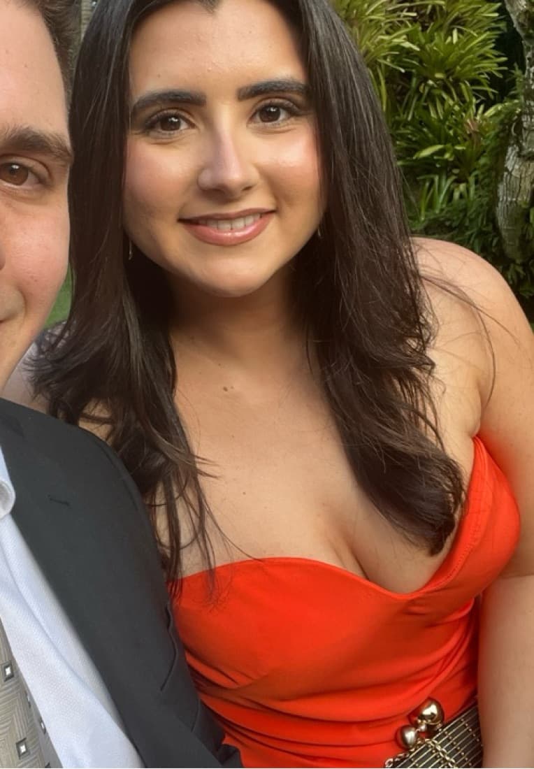 Koltson Orange Bustier Gown - Image 3