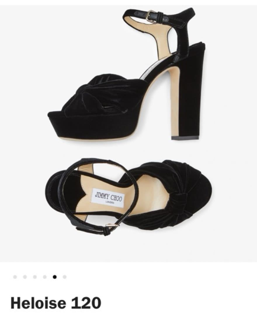 Jimmy Choo Black Platform Heels - Image 5