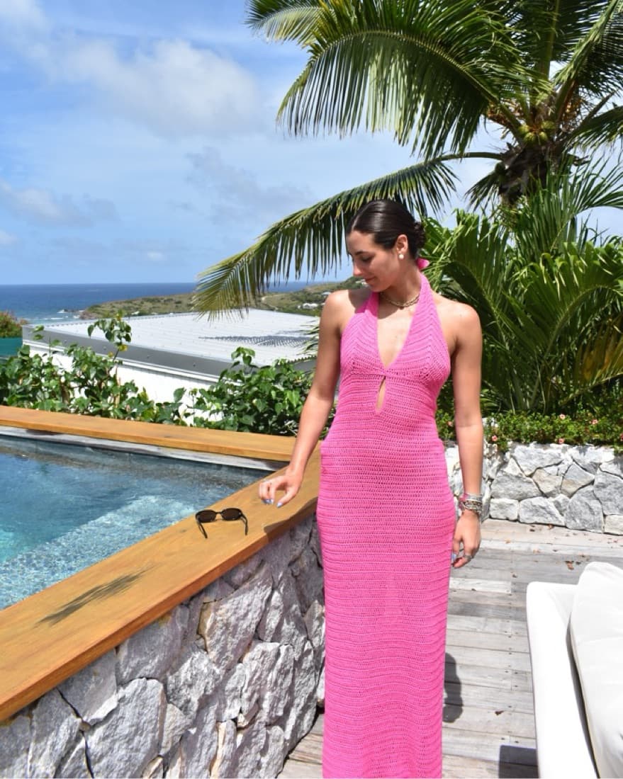 Revolve Hot Pink Maxi Dress  - Image 4