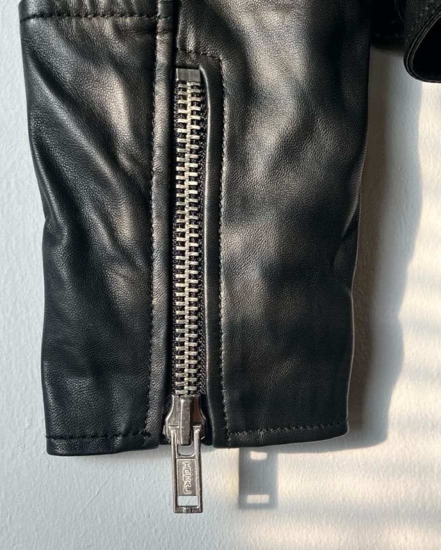 Deadwood Joan Leather Biker Jacket - Image 3