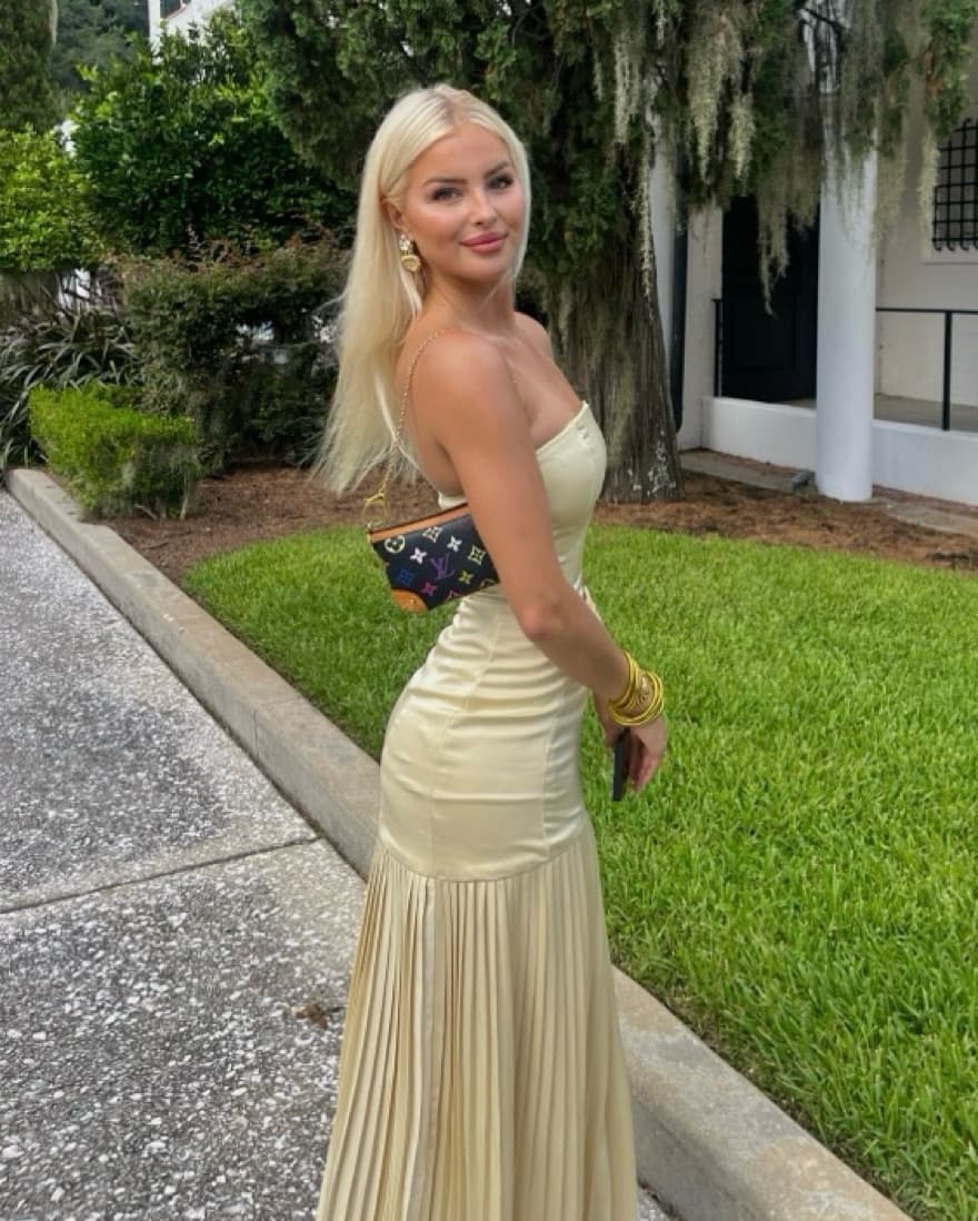 Yellow/Gold Low Waist Dress - Image 3
