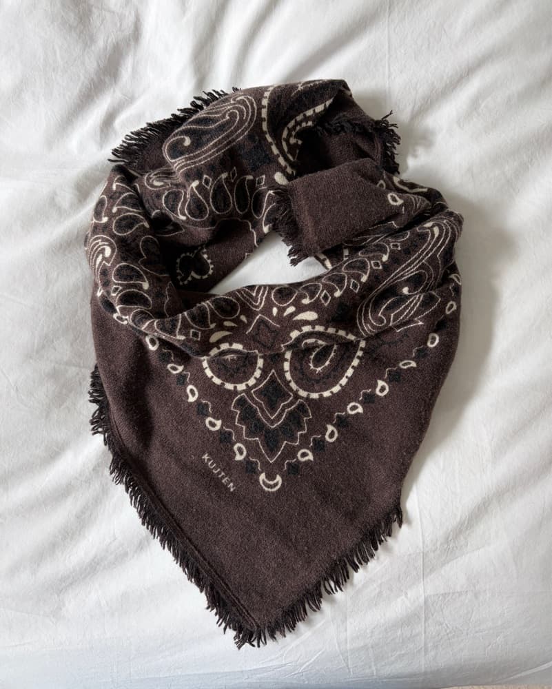 Kujten Large Bandana Chocolate Brown - Image 1