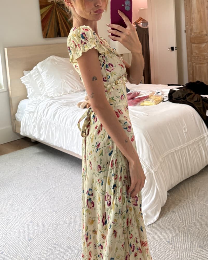Doen Floral Maxi Length Dress Xxs - Image 2