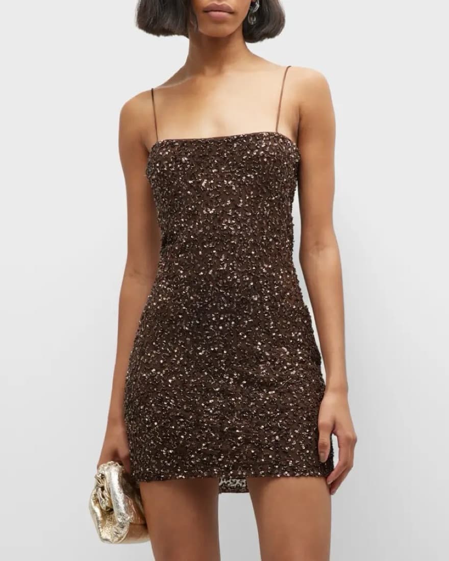 RETROFETE Dionne Sequin Mini Dress - Image 1