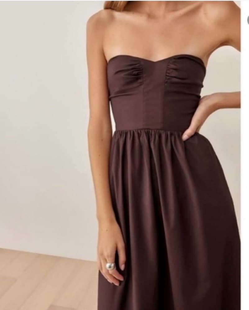 Brown Reformation Dress - Image 1