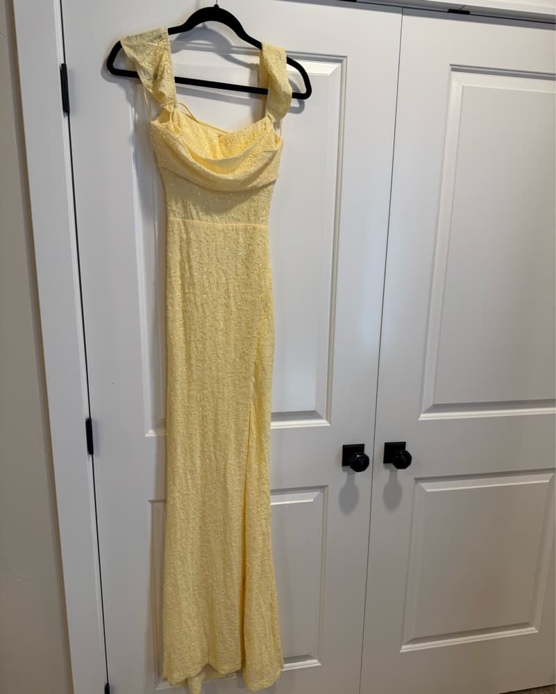 Tanya Lace-Up Slit Mermaid Beaded Dress - Image 4
