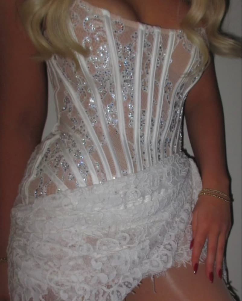 Heiress Beverley Hills White Lace Dress  - Image 4