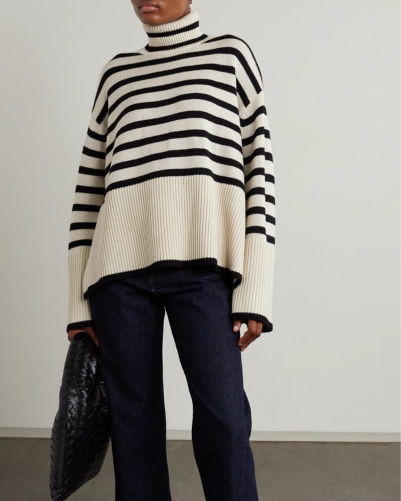 Toteme Striped Wool Sweater - Image 1