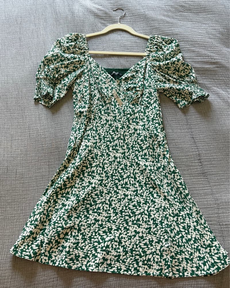Madewell Seamed V-Neck Mini Dress - Image 4