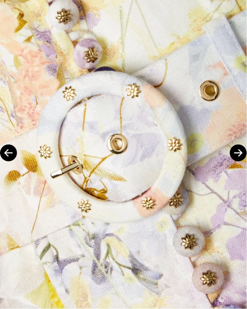 Zimmermann Belted Linen Mini Dress - Image 5