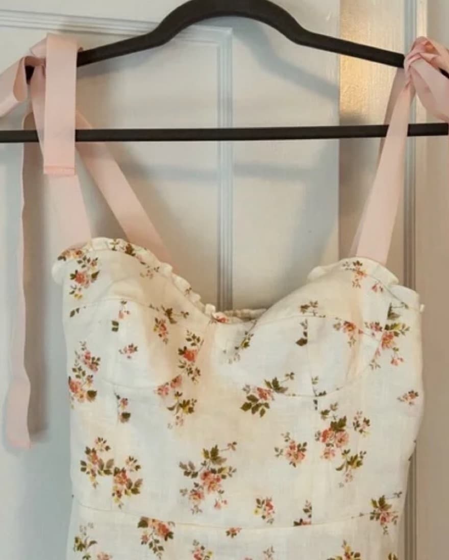 Reformation Vale Linen Dress (mildred) - Image 4