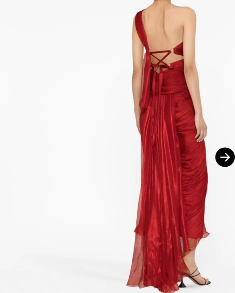 Maria Lucia Hohan Red Gown - Image 2