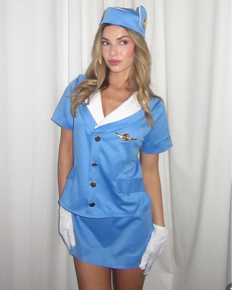 Retro Pan Am Flight Attendant Costume - Image 1