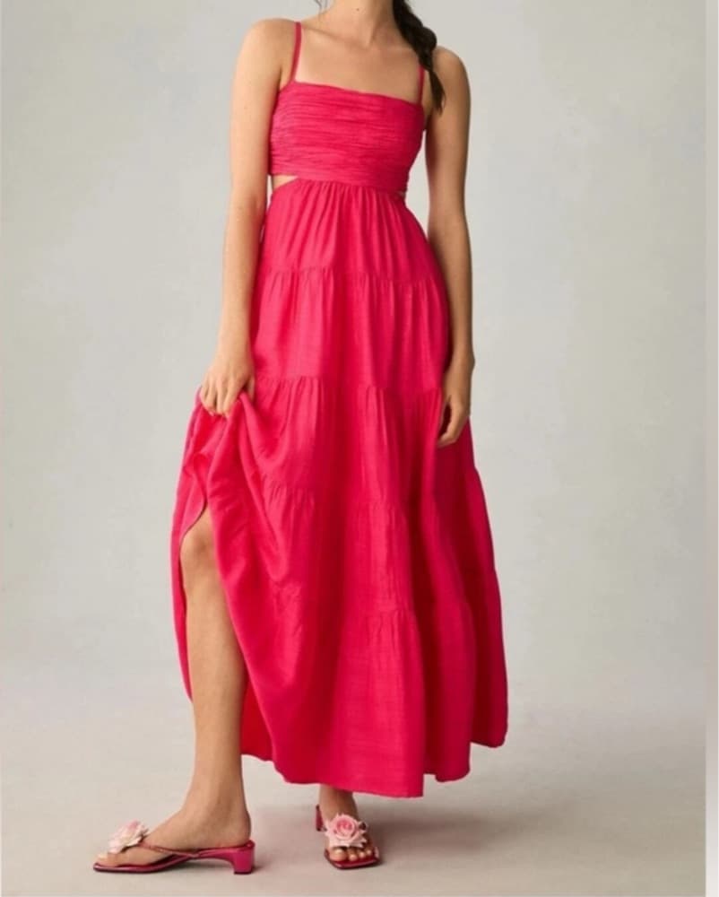 Anthropologie Maxi Dress In Pink - Image 1