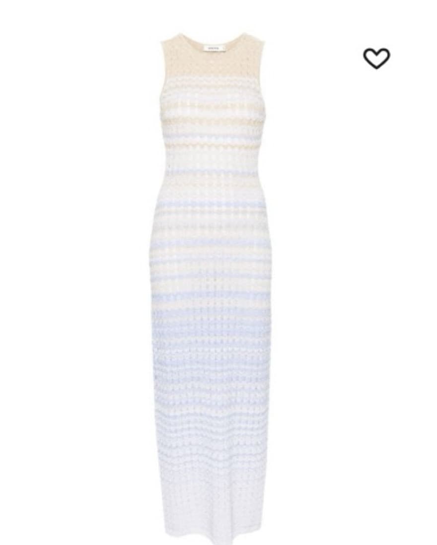 Sandro Chevron Knit Maxi Dress  - Image 3
