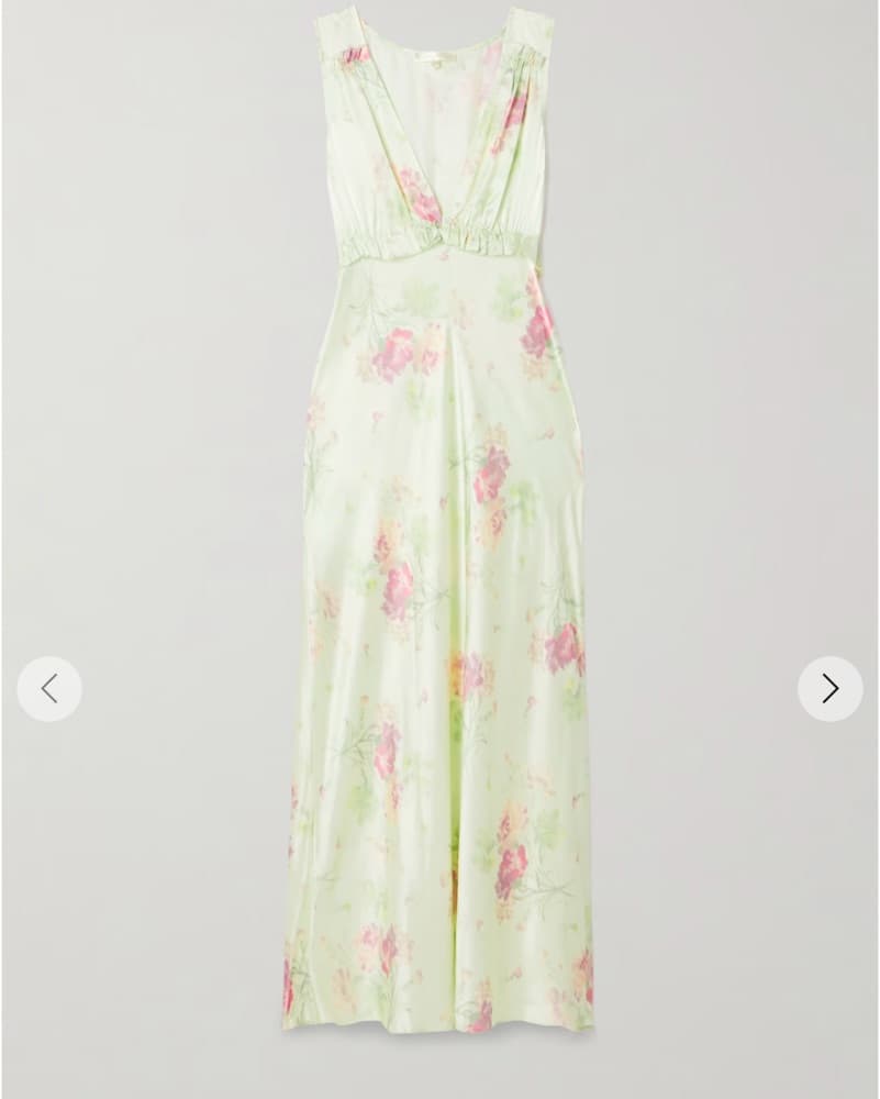 LoveShackFancy Pale Green Dress - Image 1