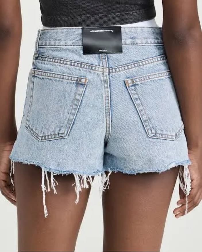 Alexander Wang Brief Denim Shorts - Image 3