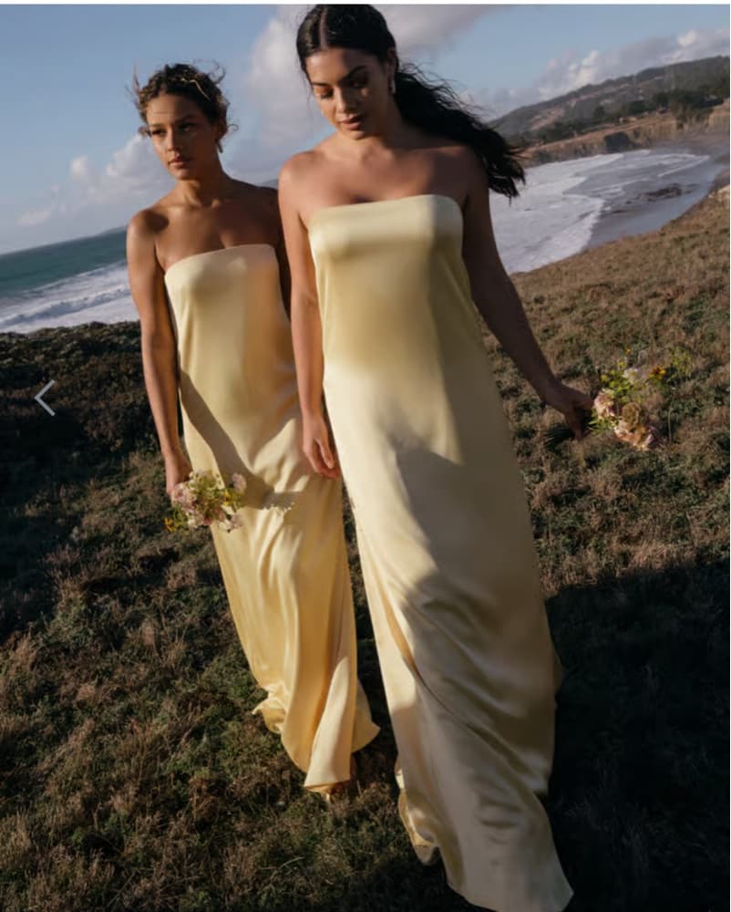 Jenny Yoo Butter Yellow Dress  - Image 5