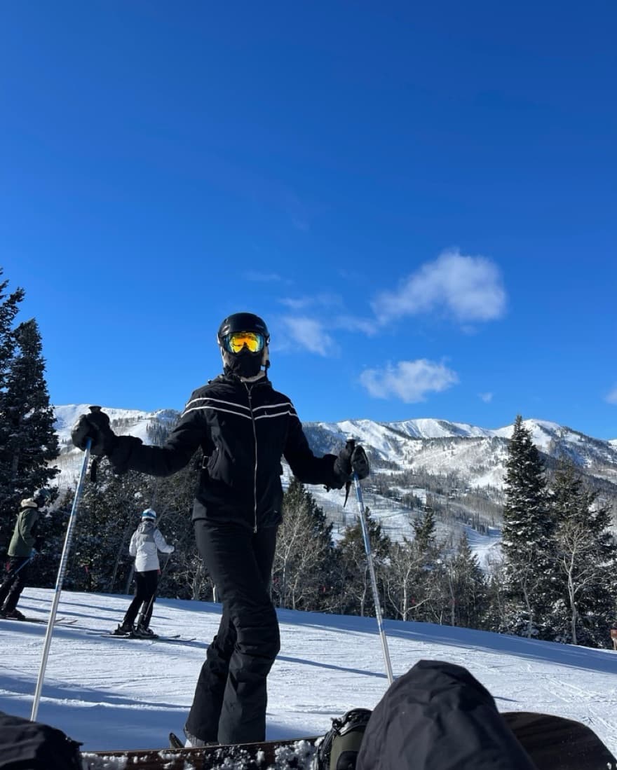 Black Ski Jacket + Pants - Image 1