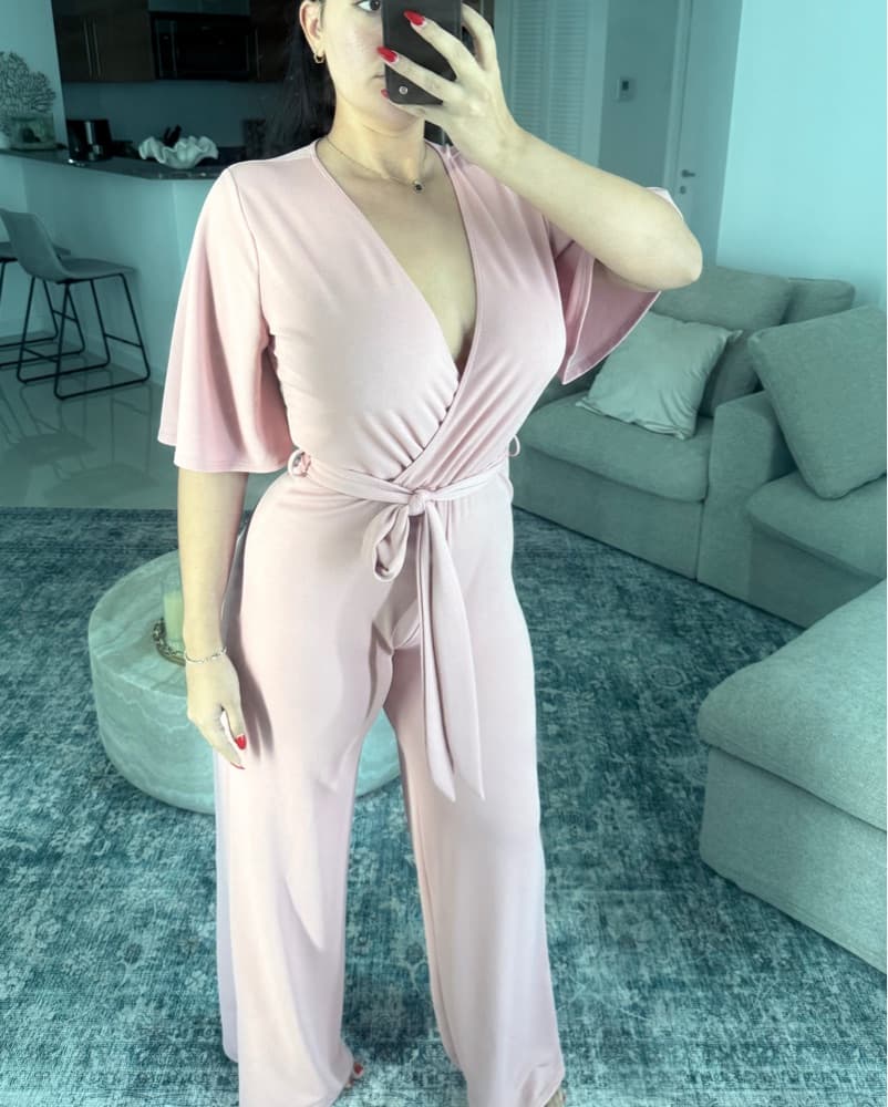 Blush Pink Jumpsuit - Image 1