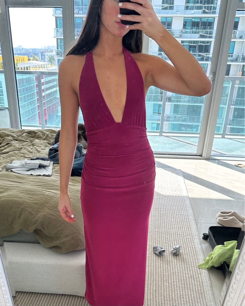 Red Aritzia Midi Dress - Image 1
