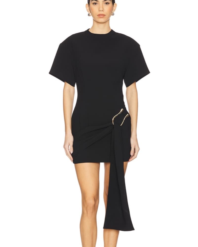Lioness Black Mini Dress - Image 1